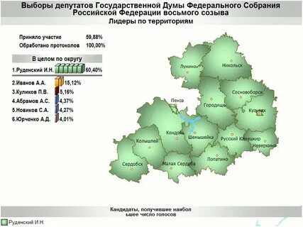 Кто победил по округам