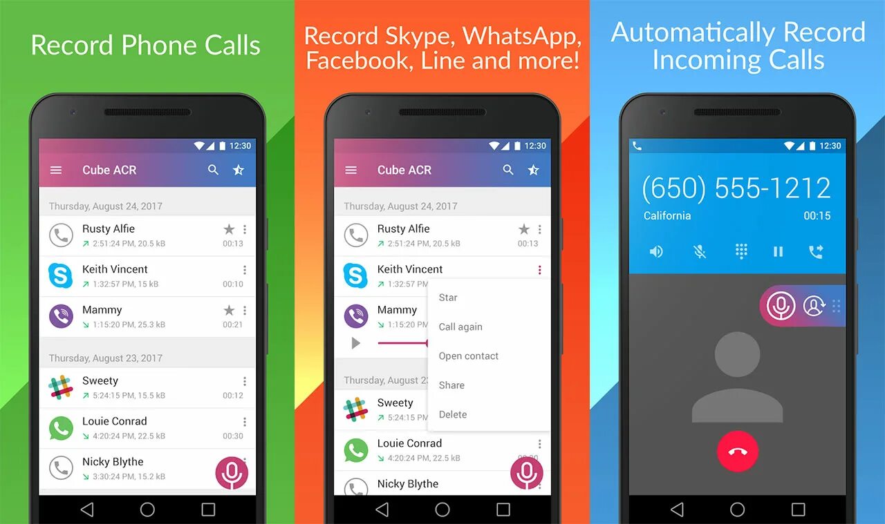 Cube Call Recorder. Cube ACR. Лучшие приложения для записи телефонных разговоров на андроид. Cube Call Recorder ACR на андроид.