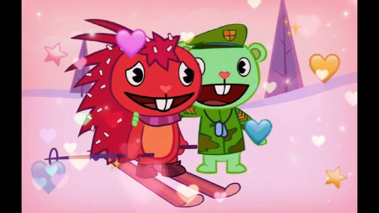 Happy Tree friends шипы Флиппи и Флаки. HTF flaky Вики. Хэппи три френдс Флаки. Happy Tree friends персонажи flaky. Песню 3 веселых друга