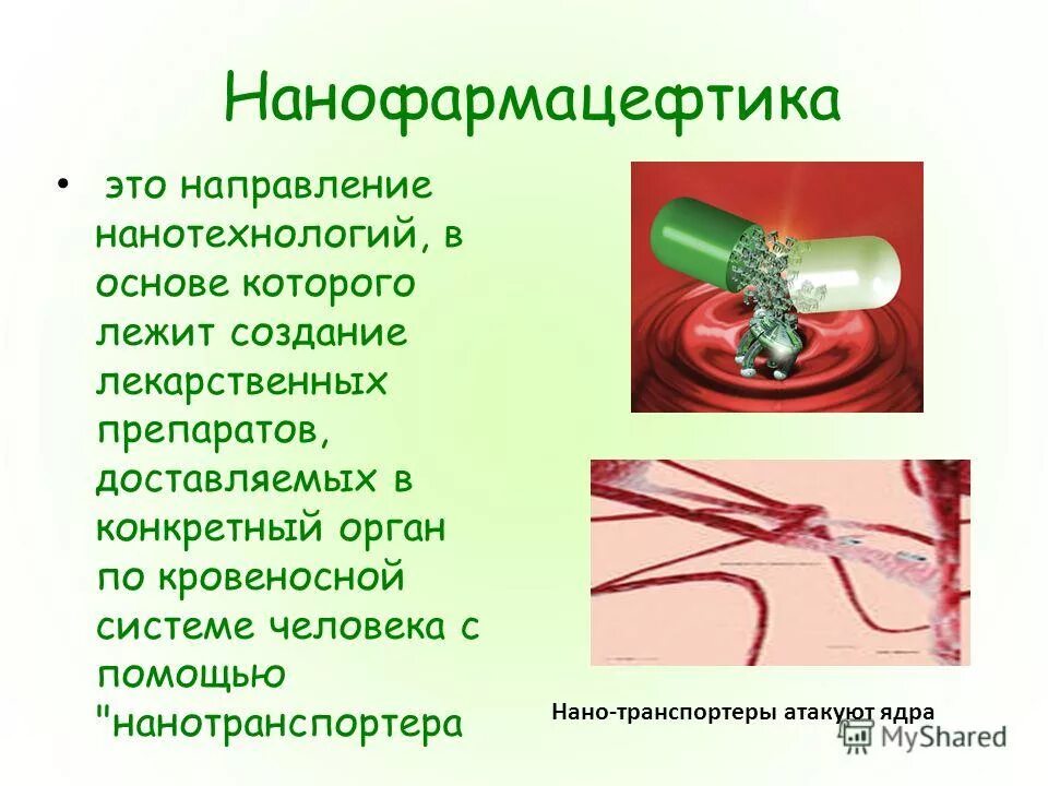 Направления нанотехнологий. Лекарственные препараты на основе наноматериалов. Нанотехнологии в создании лекарств. Нанотехнологии за и против.