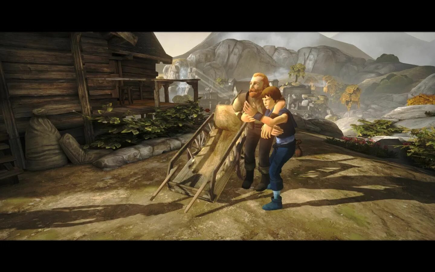 Two sons играть вдвоем. Brothers: a Tale of two sons. Brothers: a Tale of two sons (2013) игры. Игра бразерс. Brothers a Tale of two sons Скриншоты.