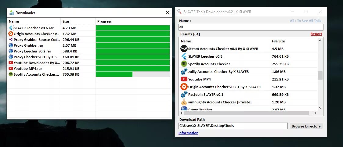 Private checker. Slayer Toolkit. 1 Slayer v2-a. Steam accounts Checker v0.4 by x-Slayer. Пикап downloader в.