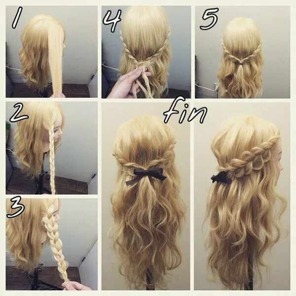 peinados-faciles-y-bonitos-para-novias- Geflochtene frisuren, Frisuren, Flechtfr