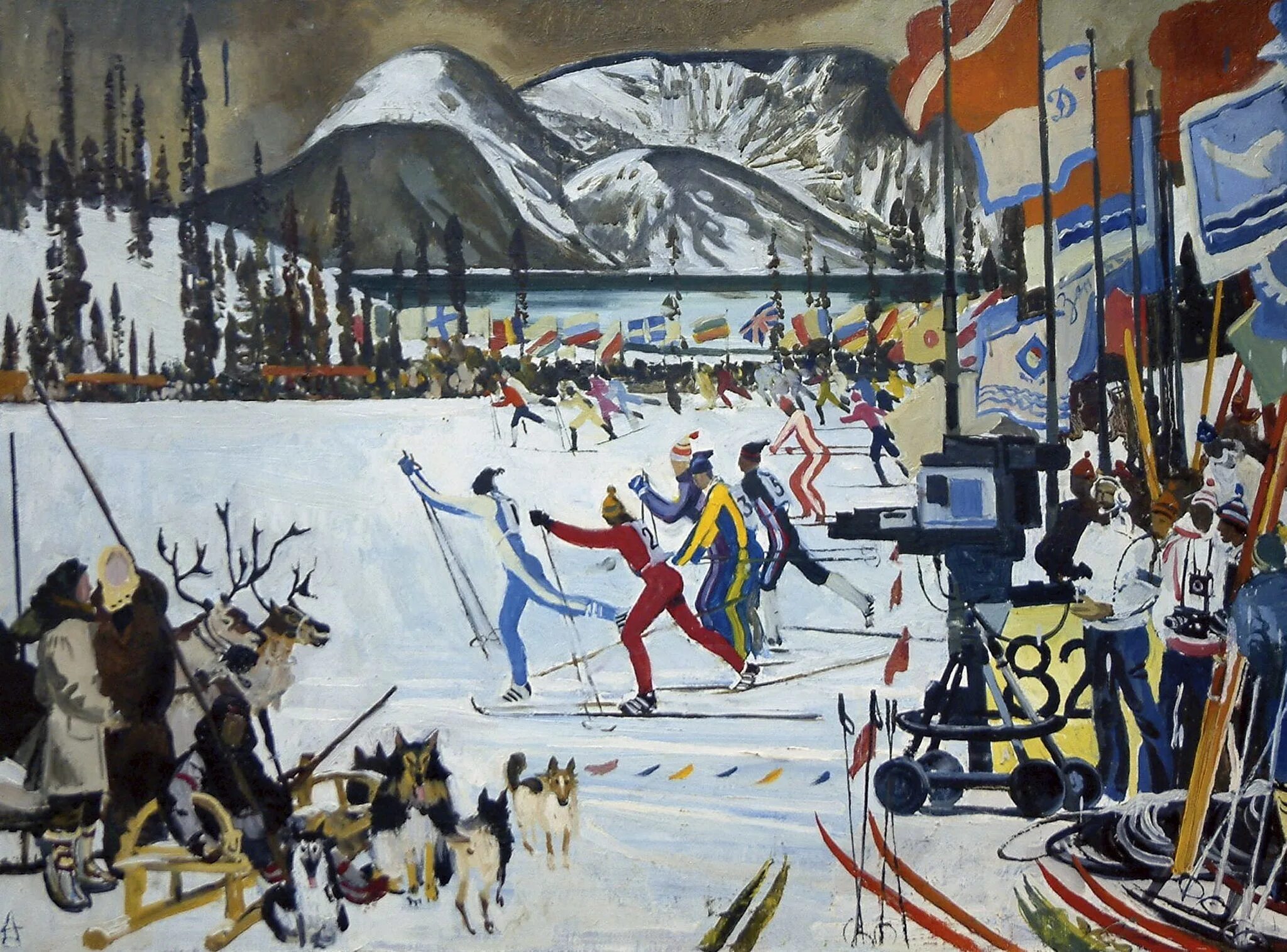 Картина лыжники. Дейнека лыжники. Дейнека лыжники 1931. Дейнека лыжники картина.
