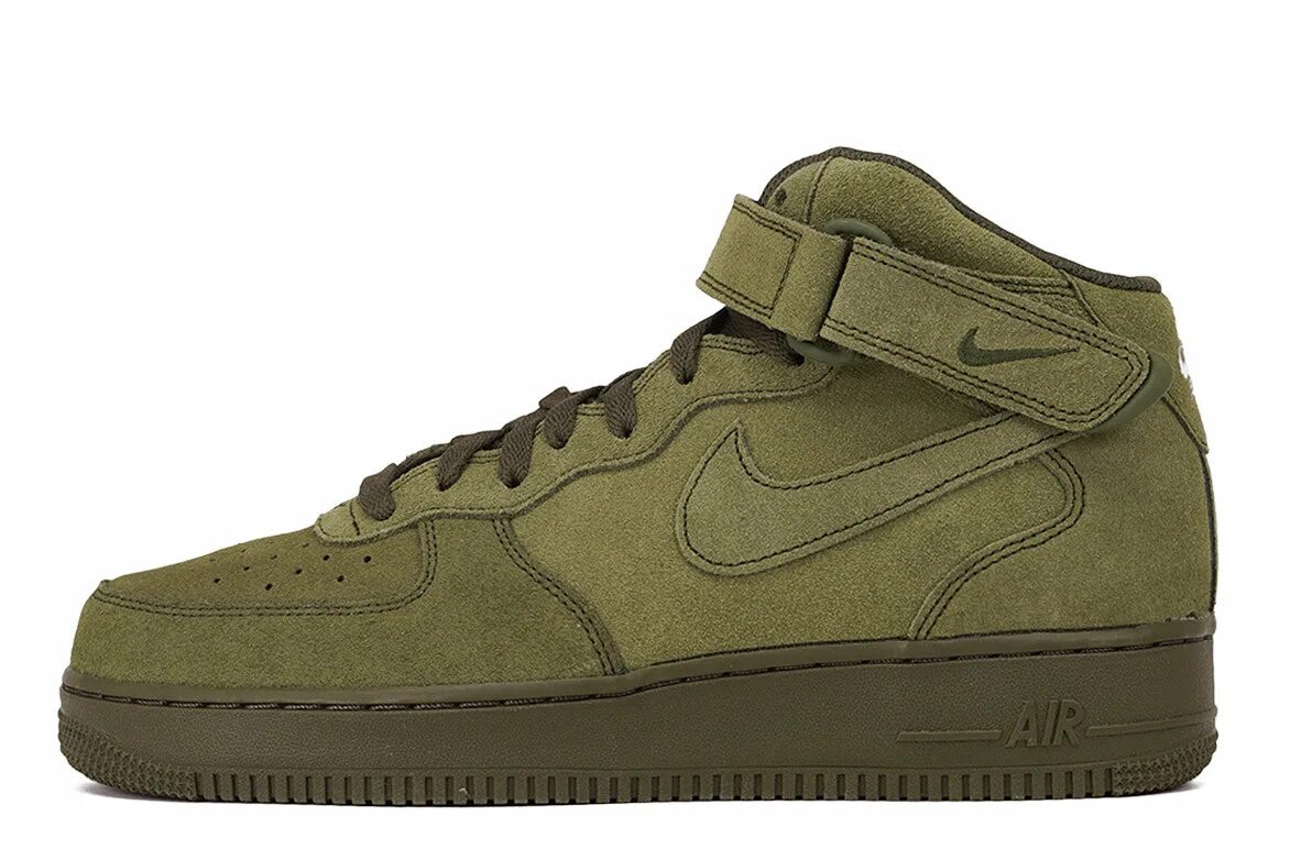 Nike Air Force 1 Green. Мужские кроссовки Nike Air Force 1. Кроссовки Nike Air force1 Mid. Найк АИР Форс 1 мужские зеленые.