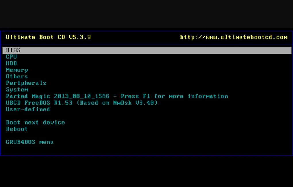 Boot sys. Ultimate boot cd. ubcd v5.2.1. multiboot hdd. recovery cd.