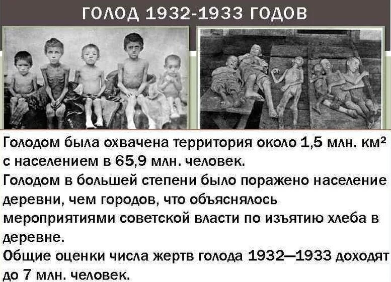 Голодомор Поволжье 1932-1933. Голод сн