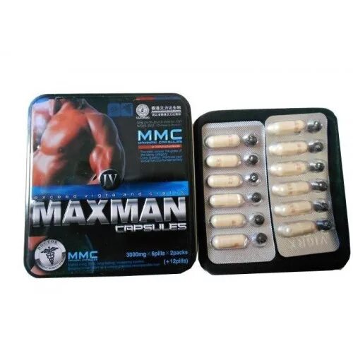 Maxman (12 табл. По 260mg.). Повер капсул 50 оригинал. Maxman XI, Максмен 11. Power Capsules 50 капсул. 4 penis