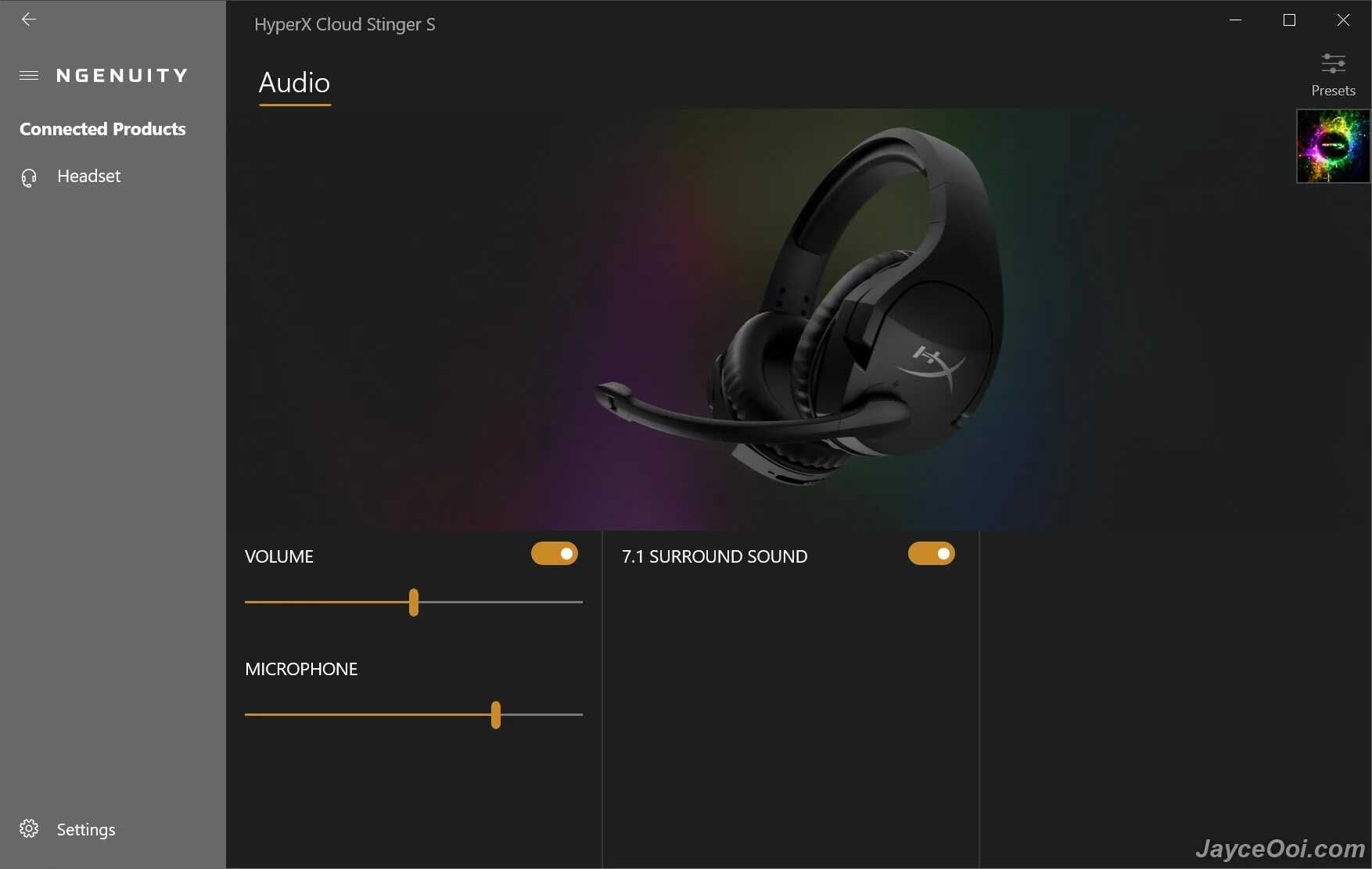 Ngenuity не видит наушники. HYPERX cloud Virtual 7.1 Surround Sound. HYPERX cloud Stinger Core настройка. Настройка наушников HYPERX cloud Stinger. Как настроить микрофон HYPERX cloud Stinger.