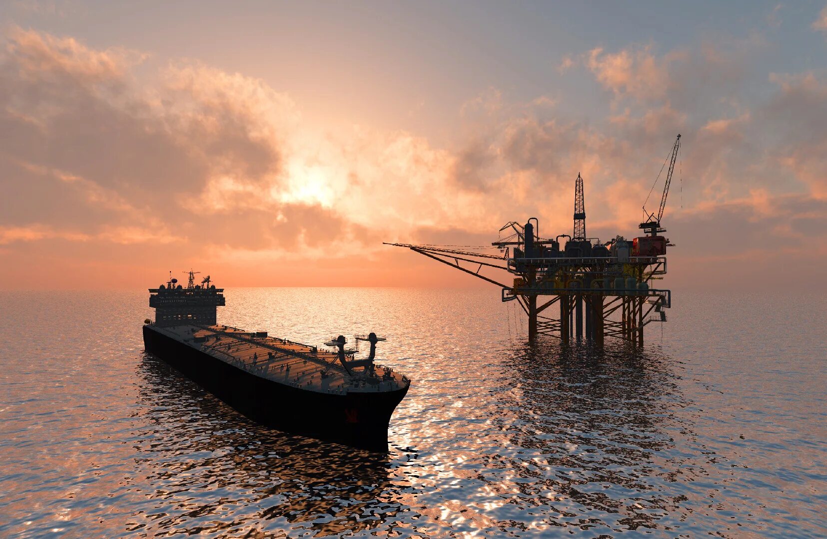 Баржа в тихом океане. Нефтяной танкер pegas. морская добыча нефти. нефтяная платформа. нефтяная вышка в океане.