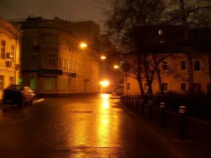 Москва темное улицы