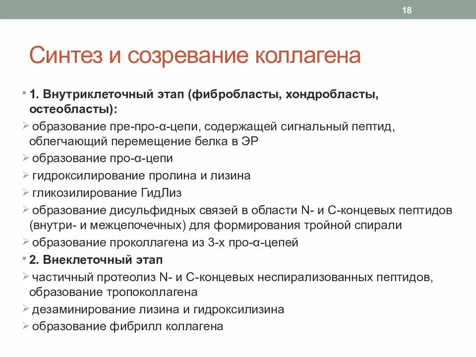 Синтез коллагена. Синтез и созревание коллагена. Внутриклеточный этап синтеза коллагена. Синтез коллагена биохимия.