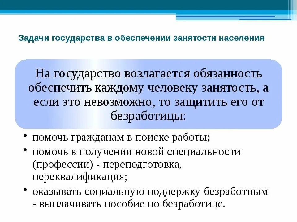 Задачи государства в обеспечении занятости населения. Правовое регулирование занятости. Правовое регулирование занятости и трудоустройства. Роль государства в обеспечении занятости. Занятость населения социальная защита и социальное обеспечение