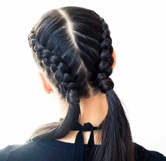 Как заплести косички сверху