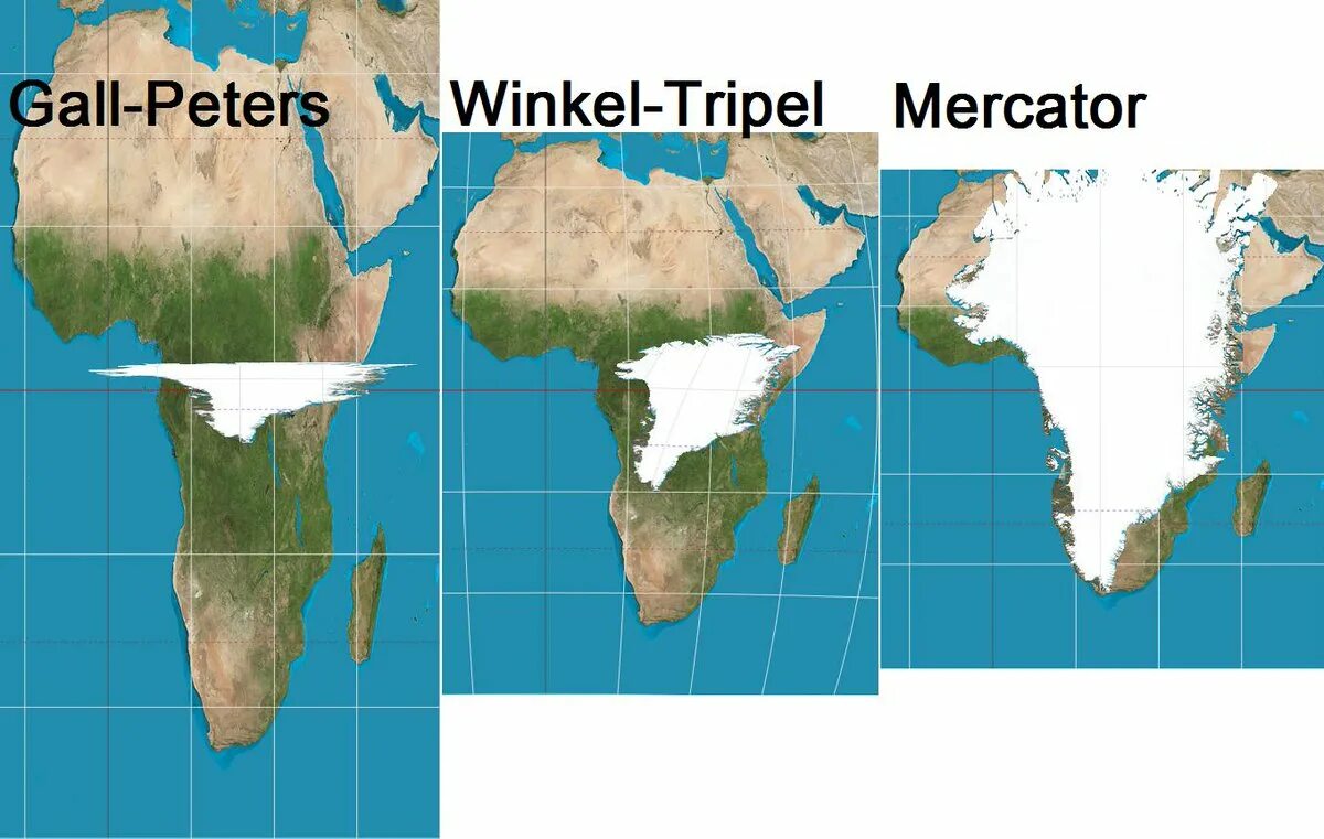 Карта проекция Петерса. Реальные Размеры континентов на карте. Масштаб карты материков