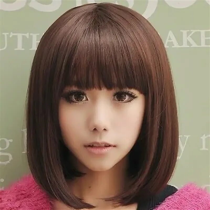 Dark Brown Color Women Cosplay Short Wig Girls Fashion Bob Hair #Ad , #SPONSORED