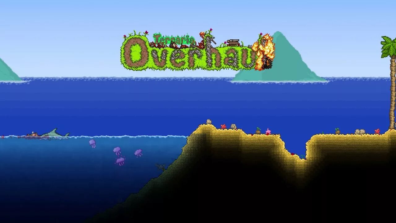 Terraria theme. Terraria Ocean. Террария биом океан. Море террария. Террария Ocean 1.4.