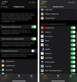 Как получать сообщение на часы