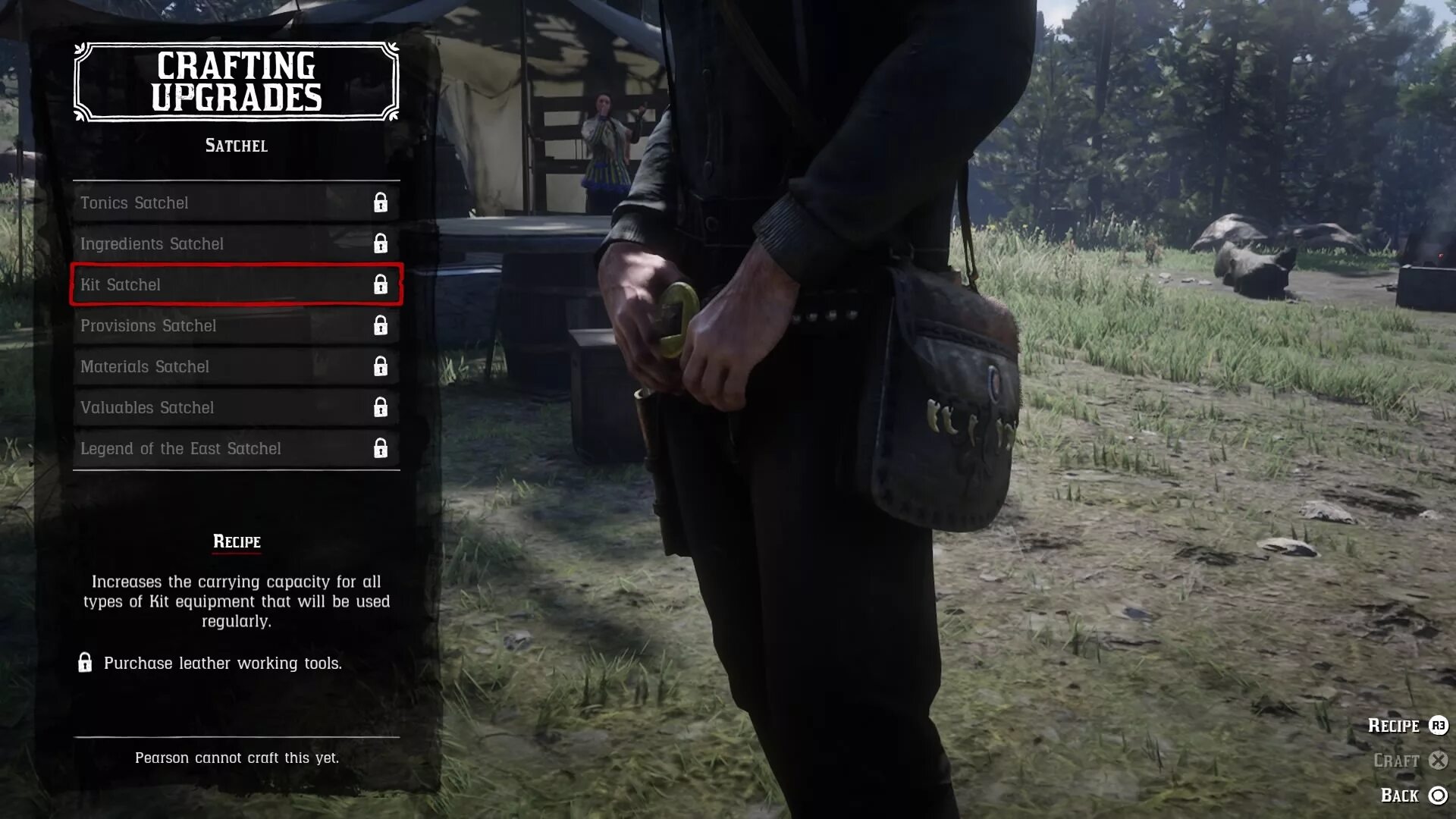 Rdr2 Satchel. Улучшенные сумки в РДР 2. Rdr 2 материалы для сумок. Пирсон rdr 2.