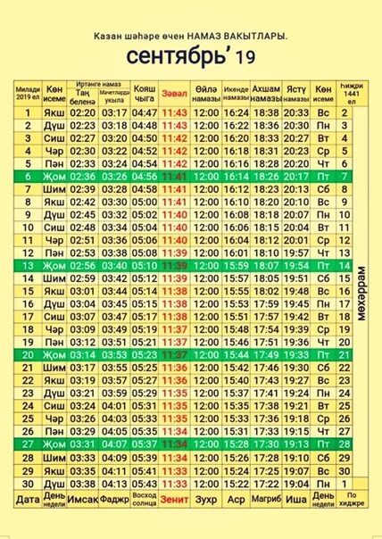 Время намаза набережные сегодня. Часы намаза на сентябрь. Таблица время намаза. График намазов на сентябрь 2022. Расписание намаза на сентябрь.