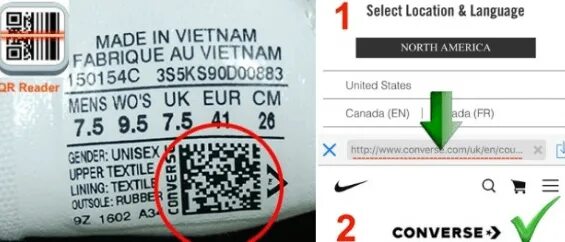 Проверить оригинальность кроссовок по qr коду. Converse QR code. QR код на конверсах. Converse QR код проверить. QR код кроссовок.