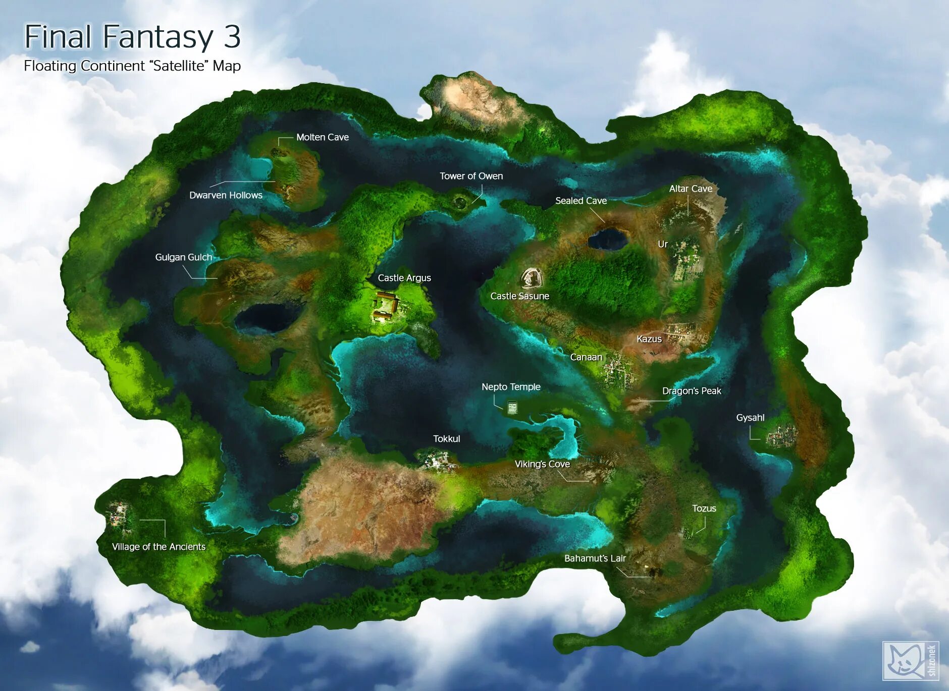 Final Fantasy 3 карта. Final Fantasy 3 Remake карта. Final Fantasy 3 NES Map. Ff3 wordwall