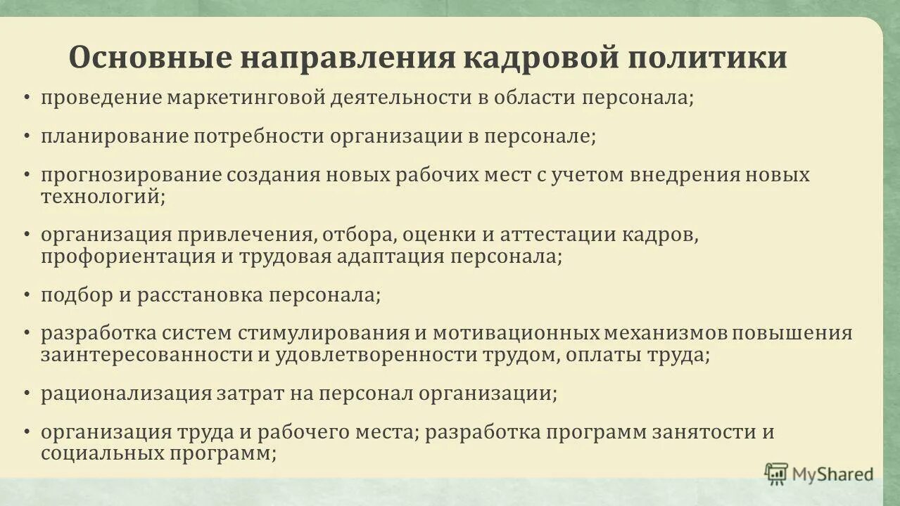 Основные направления кадровой политики. Основные направления кадровой политики организации. Основными направлениями кадровой политики. Основные принципы кадровой политики организации. Направления маркетинговой деятельности