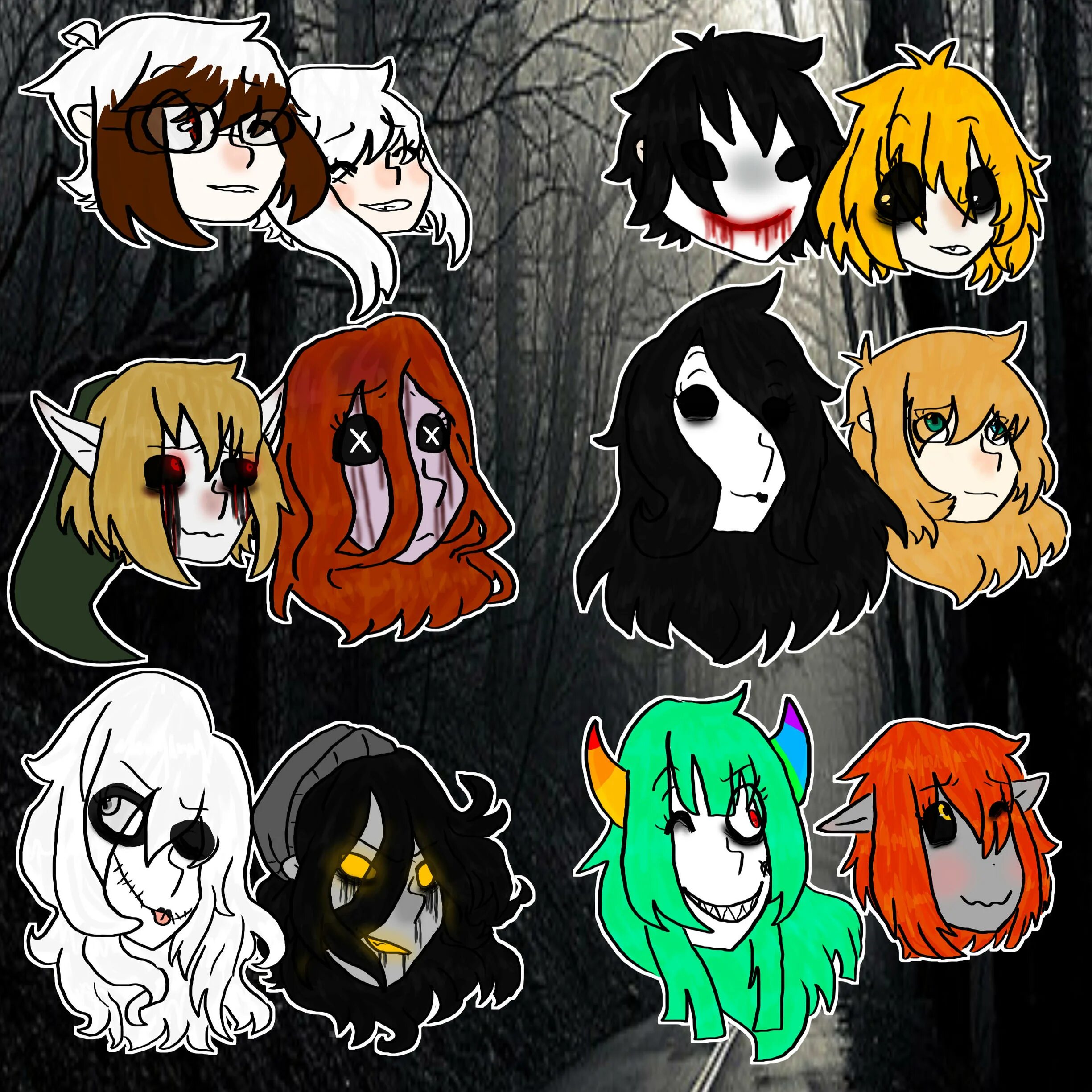 Creepypasta wiki. Рыжие персонажи крипипасты.