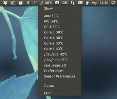 Linux температура