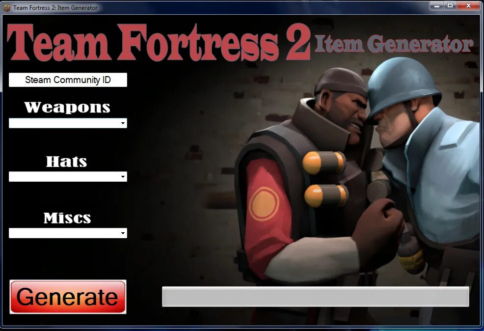 Tf2 items. Team Fortress 2 Hack. TF Generator.