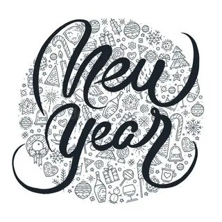2024 год черно белый