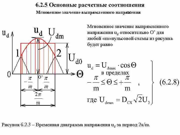 Выпрямленное напряжение формула. Выпрямленное напряжение формула