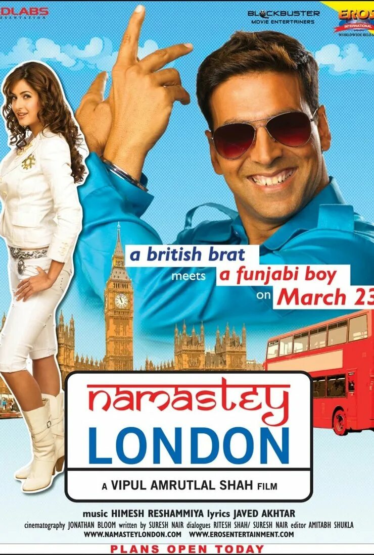 Намасте лондон. Катрина каиф и акшай кумар. Намасте лондон (2007) poster. Намасте лондон 2007. Намасте лондон фильм 2007 постер.