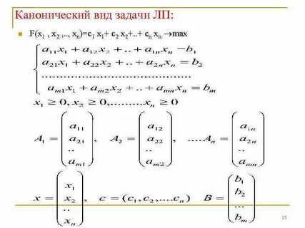 Канонический вид