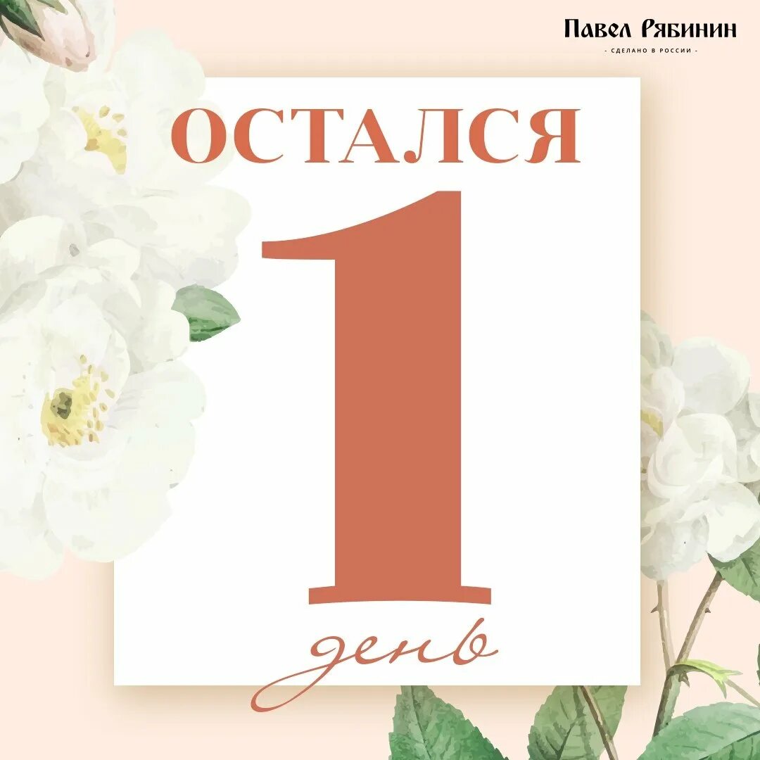 Сколько дней до 1 апреля 2024г осталось. Остался 1 день. Остался один день. Открытка остался один день. Осталось 1 день до.