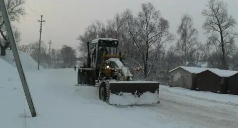 Уборка грейдером