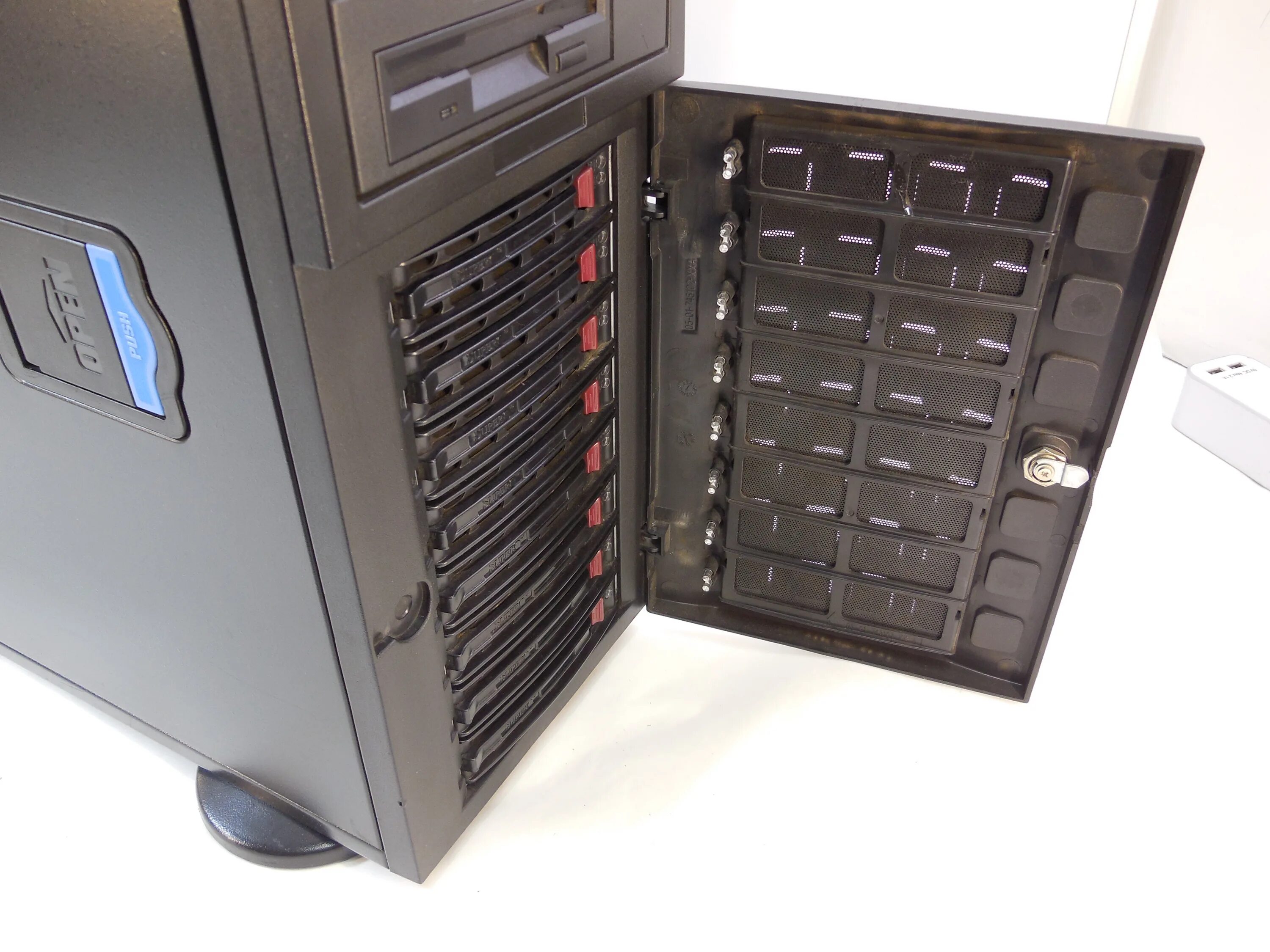 Сервер 12 ядер. Supermicro cse-745tq-r920b. cse-745tq-r920b. ipdrom p/n:cse-745. мощный сервер.