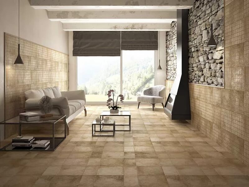 Terrae Toscane Formella Mixa Nat 30x30. Песочный керамогранит в интерьере. Плитка напольная Италия. Керамогранит песочного цвета.