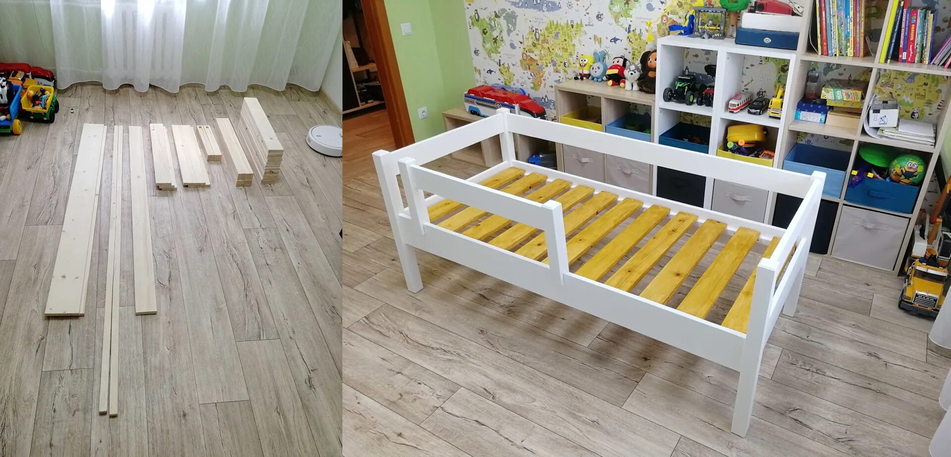 Купить кровать односпальную из массива сосны от производителя. Деревянная односп