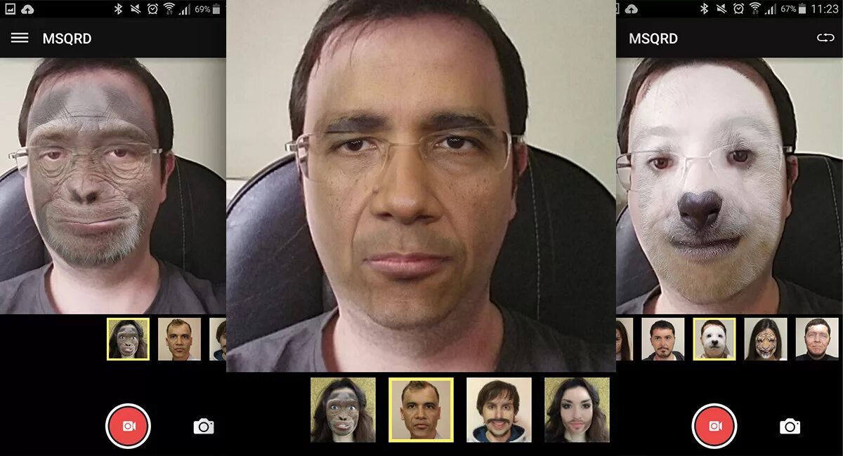 Изменение лица андроид