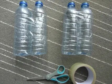 2 пластиковые бутылки