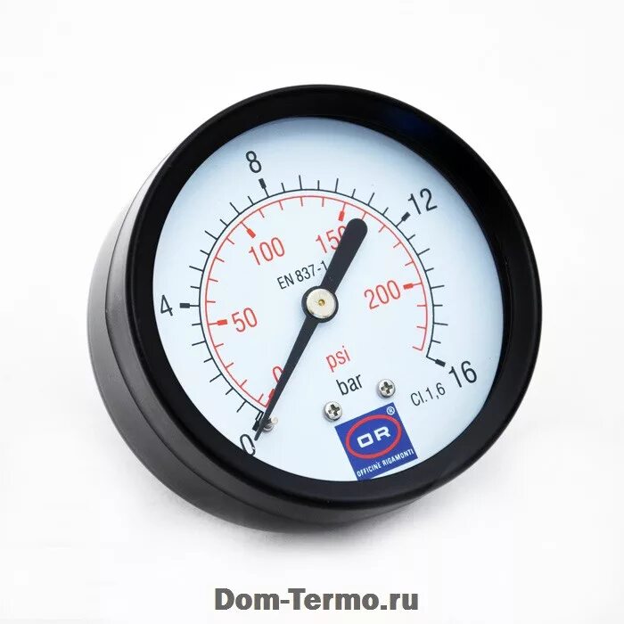 Манометр давления 16 бар. Манометр с боковым подключением. бульдозер - 10 манометр.