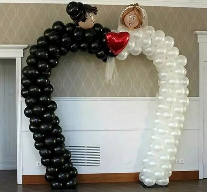 Арка из воздушных шаров. Арка из шаров на свадьбу. Арка украшенная шарами. Свадебная арка из воздушных шаров.
