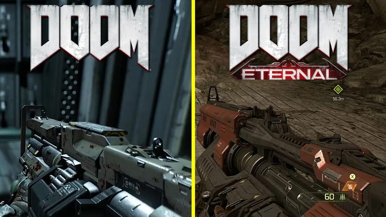 Doom vs. Супер дробовик doom eternal. doom 2016 assault rifle,.