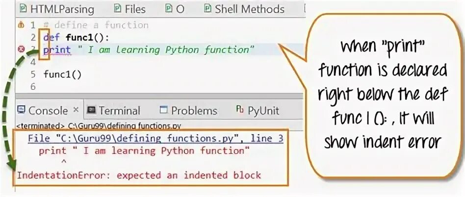 Expected indented block python