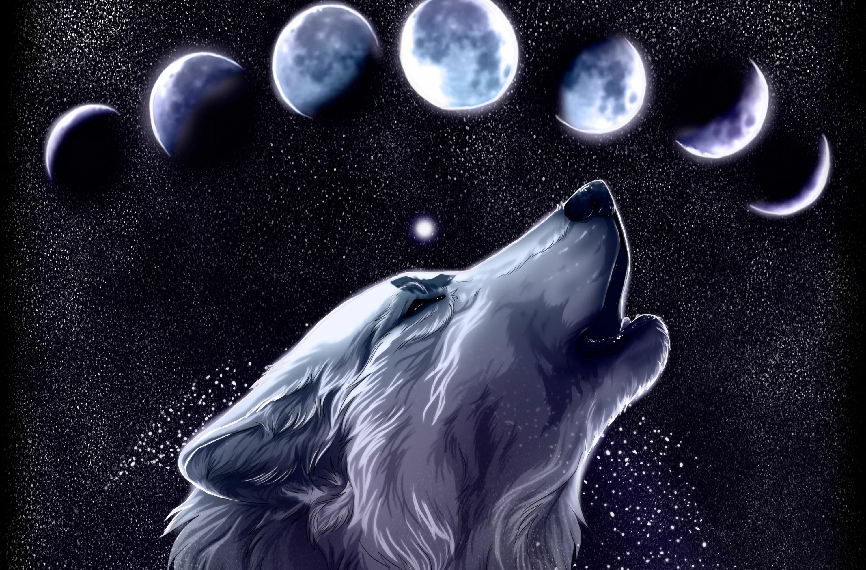 Wolf gaming wallpapers. Purple Spirit Wolf Wallpapers.