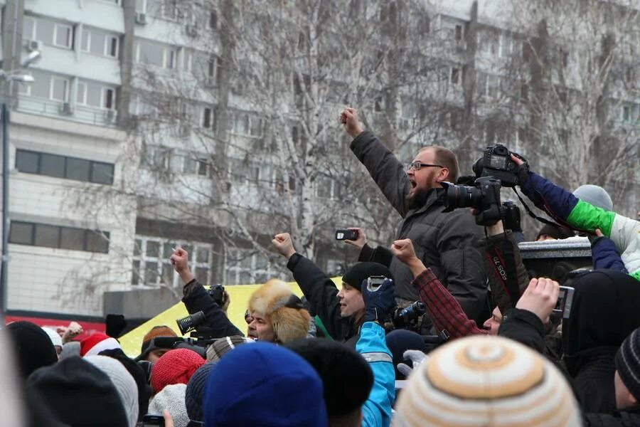 Митинг в красноярске