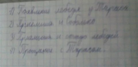 План произведения приемыш 4 класс