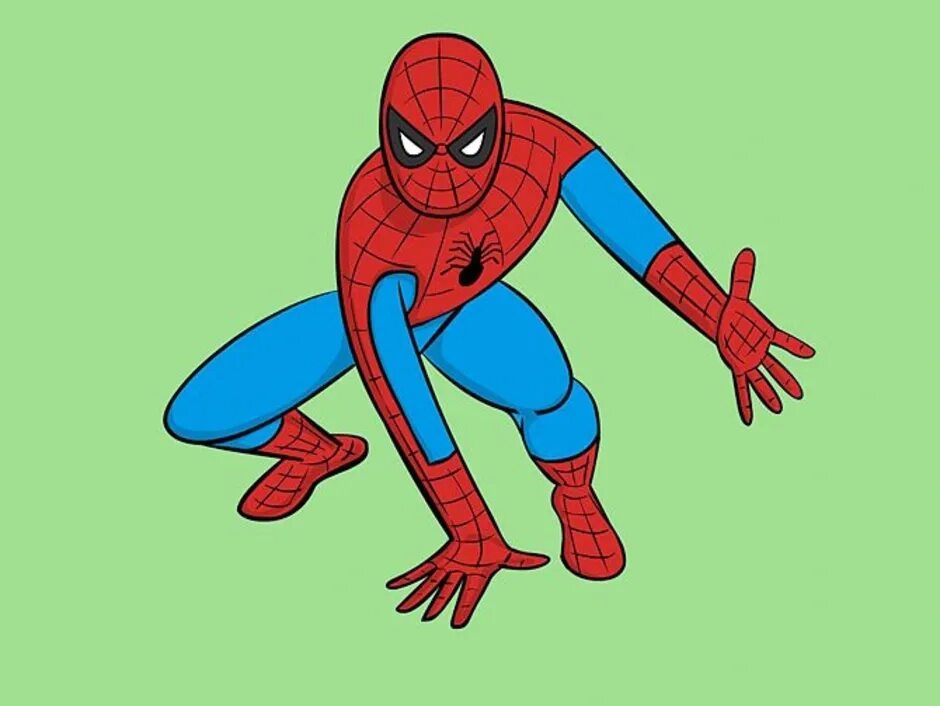 Draw spider man