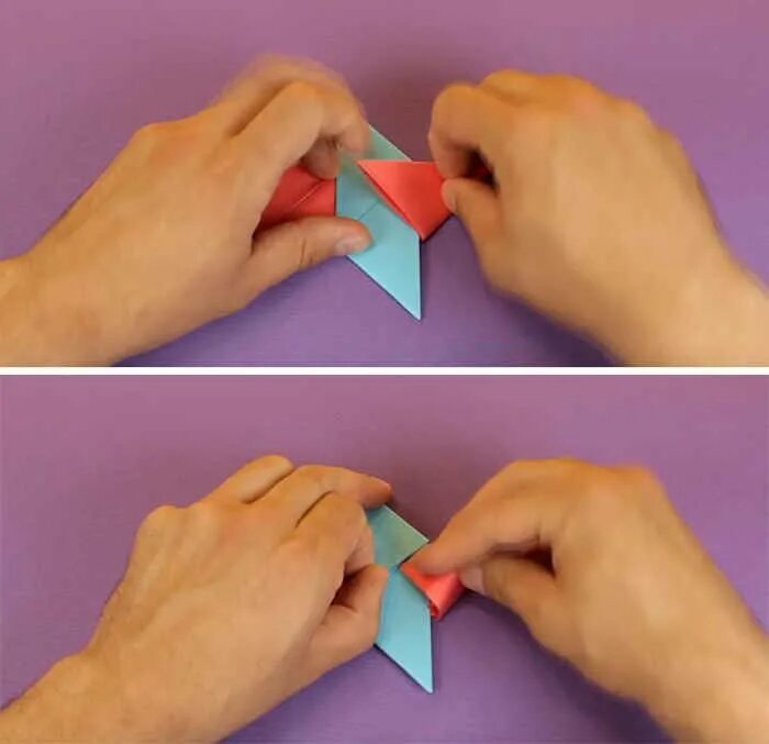 Из бумаги без клея пошагово